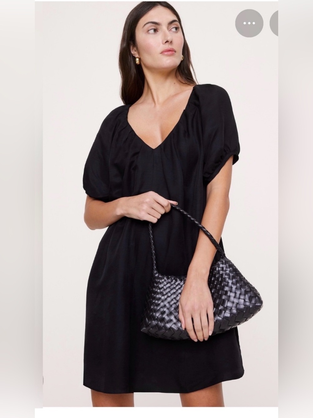 NWT banana republic large tall viscose linen mini dress